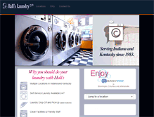 Tablet Screenshot of hallscoinlaundries.com